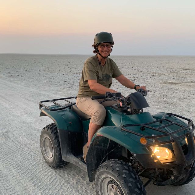 Gaby auf Quadbike